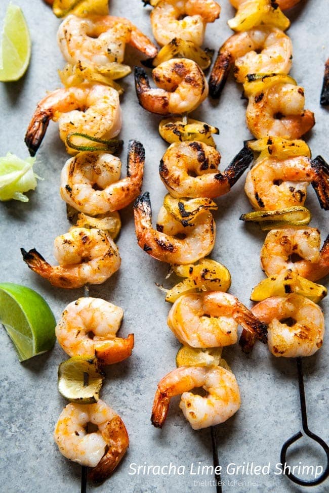 Sriracha Lime Grilled Shrimp from thelittlekitchen.net Sriracha Lime Grilled Shrimp from thelittlekitchen.net