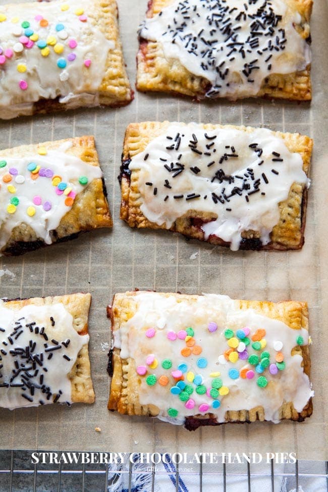 Strawberry Chocolate Hand Pies from thelittlekitchen.net Strawberry Chocolate Hand Pies from thelittlekitchen.net