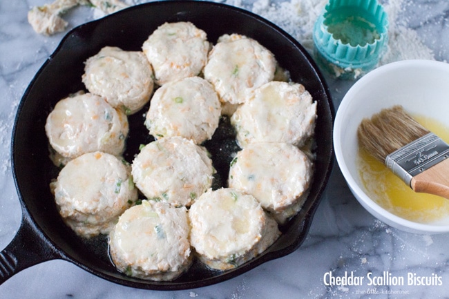 Cheddar Scallion Biscuits from thelittlekitchen.net Cheddar Scallion Biscuits from thelittlekitchen.net