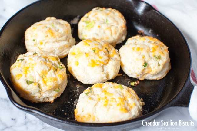 Cheddar Scallion Biscuits from thelittlekitchen.net Cheddar Scallion Biscuits from thelittlekitchen.net