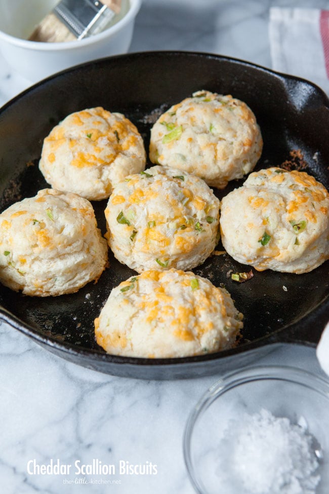 Cheddar Scallion Biscuits from thelittlekitchen.net Cheddar Scallion Biscuits from thelittlekitchen.net