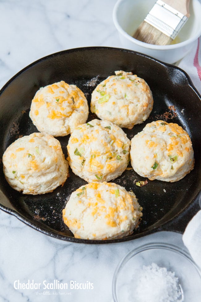 Cheddar Scallion Biscuits from thelittlekitchen.net Cheddar Scallion Biscuits from thelittlekitchen.net