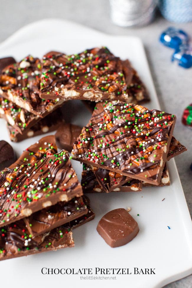 Chocolate Pretzel Bark from thelittlekitchen.net Chocolate Pretzel Bark from thelittlekitchen.net