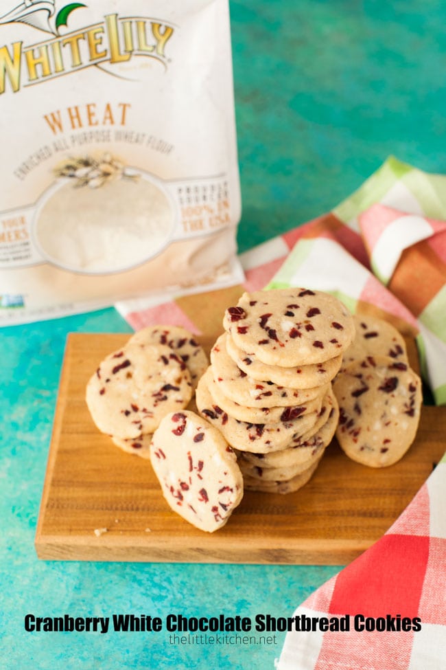 Cranberry White Chocolate Shortbread Cookies from thelittlekitchen.net Cranberry White Chocolate Shortbread Cookies from thelittlekitchen.net