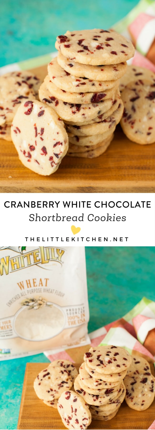 Cranberry White Chocolate Shortbread Cookies from thelittlekitchen.net Cranberry White Chocolate Shortbread Cookies from thelittlekitchen.net