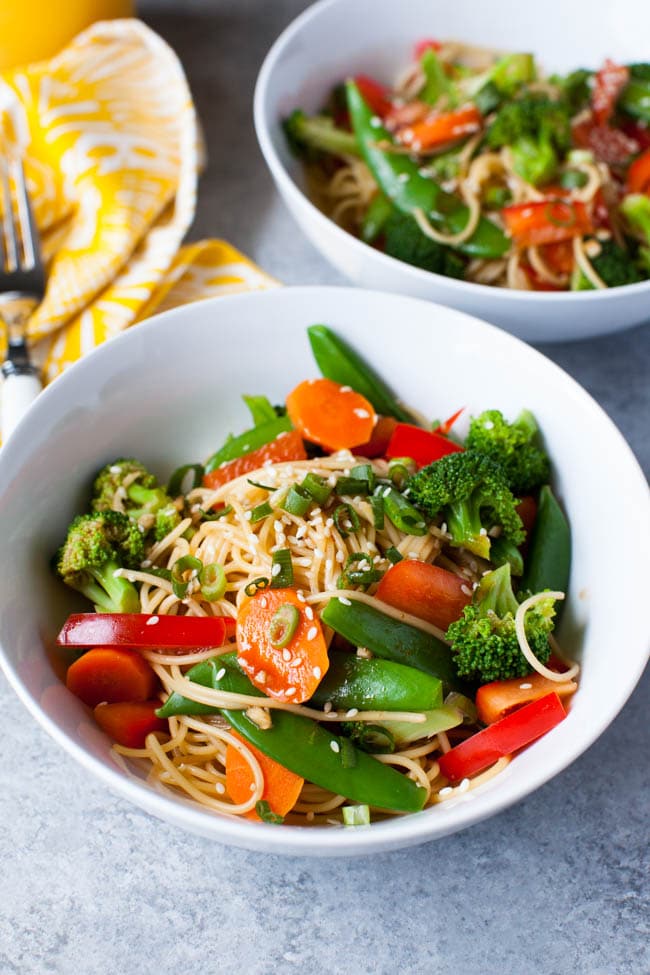 Orange Sesame Noodles with Vegetables from thelittlekitchen.net Orange Sesame Noodles with Vegetables from thelittlekitchen.net