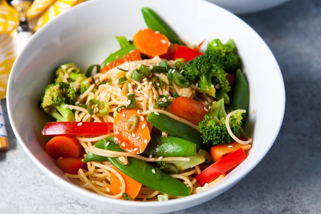 Orange Sesame Noodles with Vegetables from thelittlekitchen.net Orange Sesame Noodles with Vegetables from thelittlekitchen.net