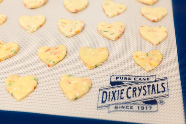 Yellow Heart-Shaped Rainbow Funfetti Cookies from thelittlekitchen.net Yellow Heart-Shaped Rainbow Funfetti Cookies from thelittlekitchen.net