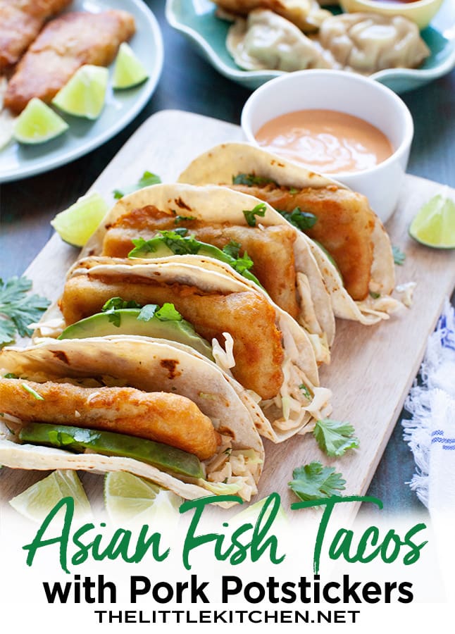 Asian Fish Tacos with Pork Dumplings from thelittlekitchen.net Asian Fish Tacos with Pork Dumplings from thelittlekitchen.net