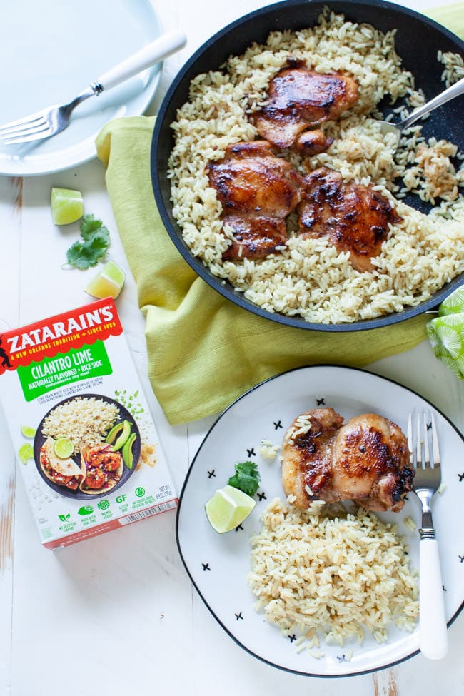 One Pot Soy-Glazed Chicken with Cilantro Lime Rice from thelittlekitchen.net One Pot Soy-Glazed Chicken with Cilantro Lime Rice from thelittlekitchen.net