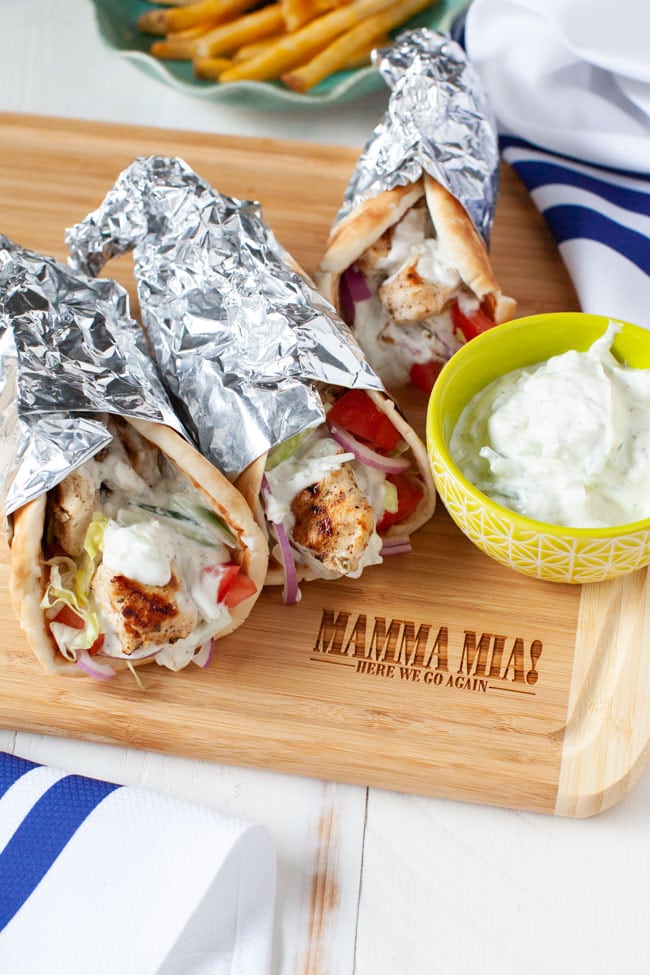 Grilled Chicken Gyros from thelittlekitchen.net Grilled Chicken Gyros from thelittlekitchen.net