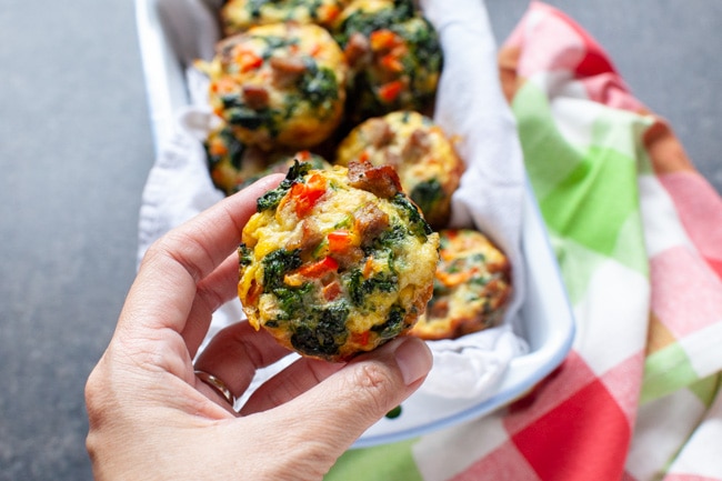 Five Ingredient Breakfast Egg Cups from thelittlekitchen.net Five Ingredient Breakfast Egg Cups from thelittlekitchen.net
