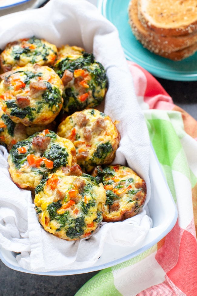 Five Ingredient Breakfast Egg Cups from thelittlekitchen.net Five Ingredient Breakfast Egg Cups from thelittlekitchen.net