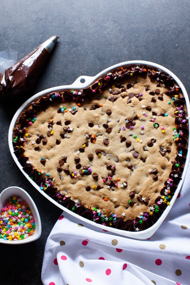 Chocolate Chip Cookie Cake from thelittlekitchen.net Chocolate Chip Cookie Cake from thelittlekitchen.net
