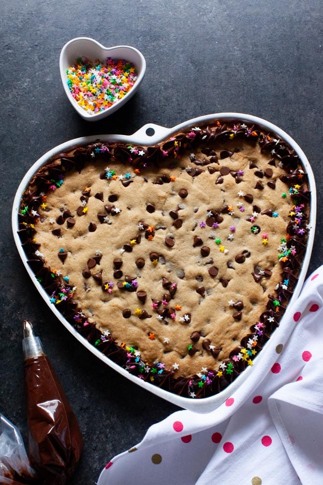 Chocolate Chip Cookie Cake from thelittlekitchen.net Chocolate Chip Cookie Cake from thelittlekitchen.net