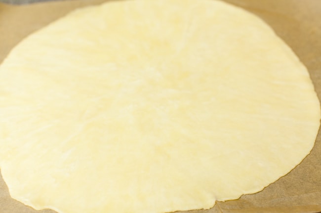 Rolled out Sugar Pie crust dough Rolled out Sugar Pie crust dough