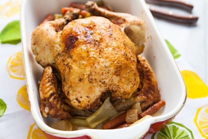 Succulent Whole Chicken in a Slow Cooker